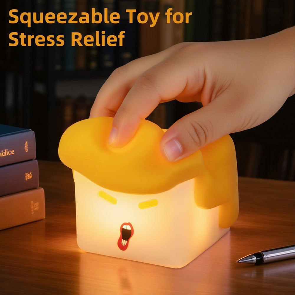 Tcamp squishy night light offers tactile stress relief on desk