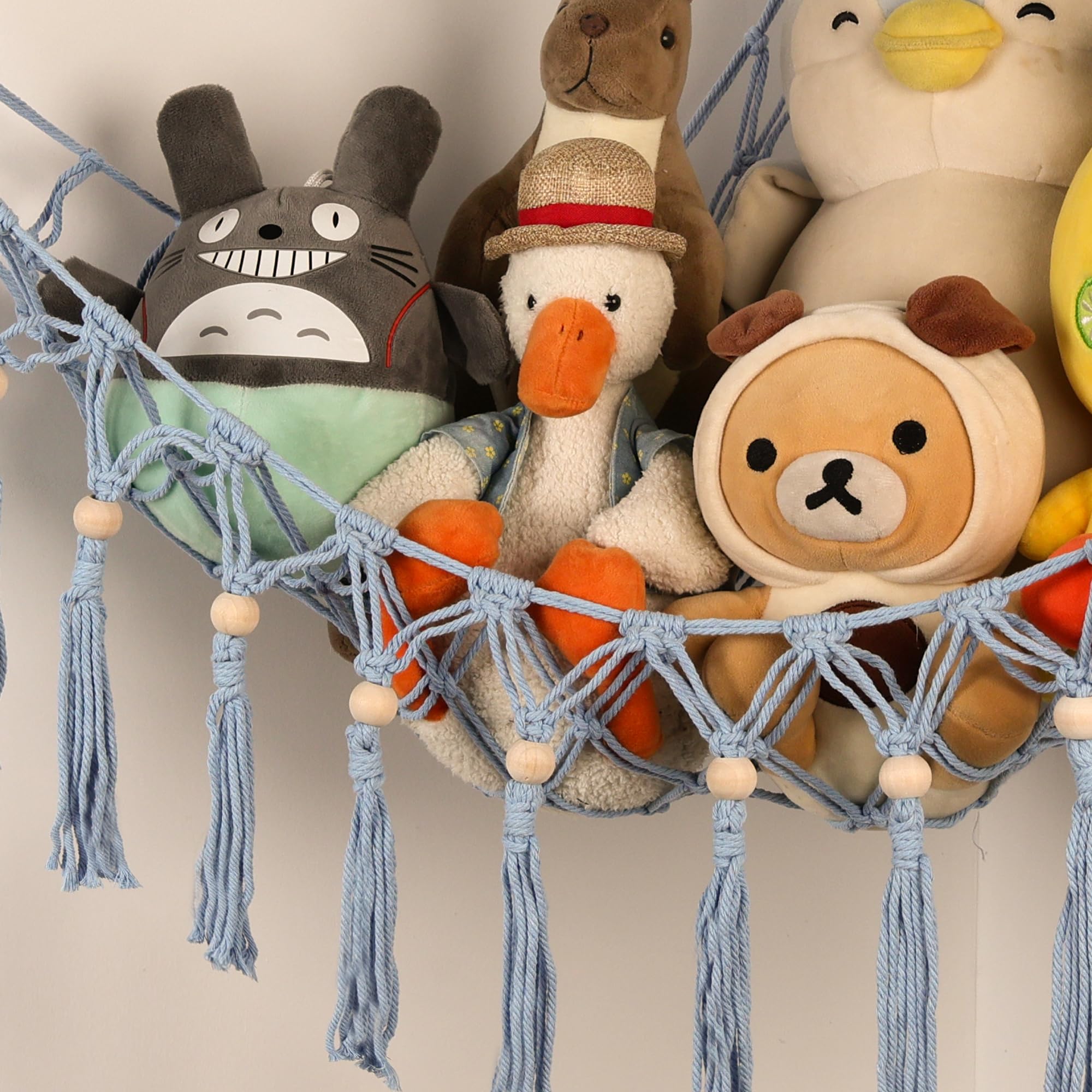 TCGPRO space-saving plushie net keeps toys tidy