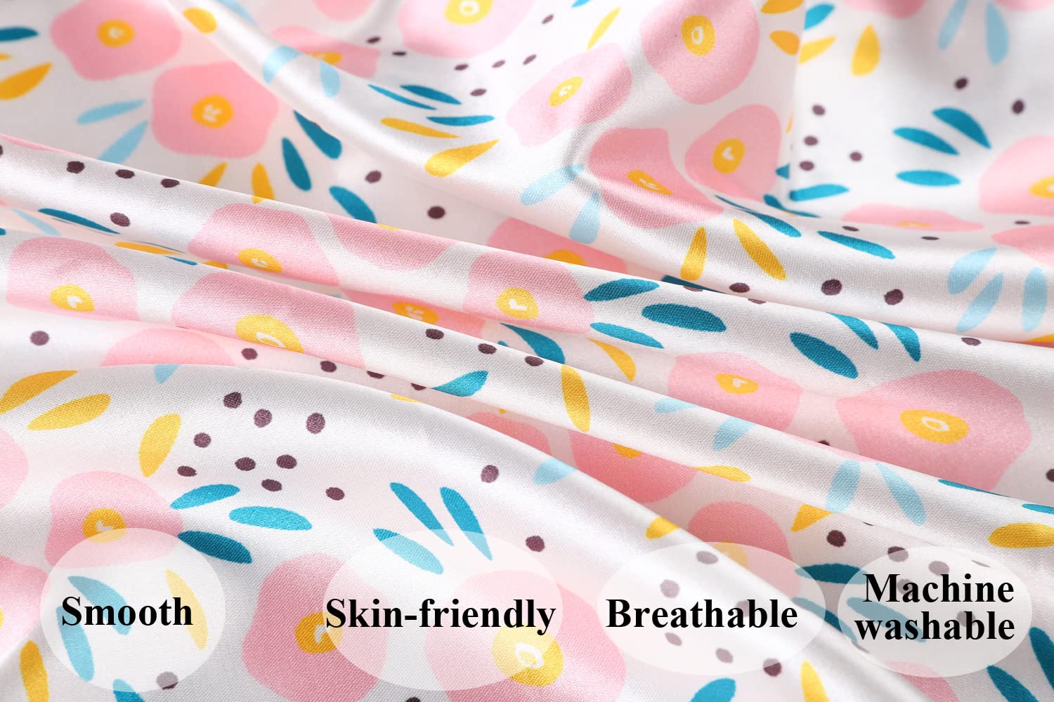 Tcmyyund satin bassinet sheet with elastic edge ensures snug, secure fit on standard mattresses.