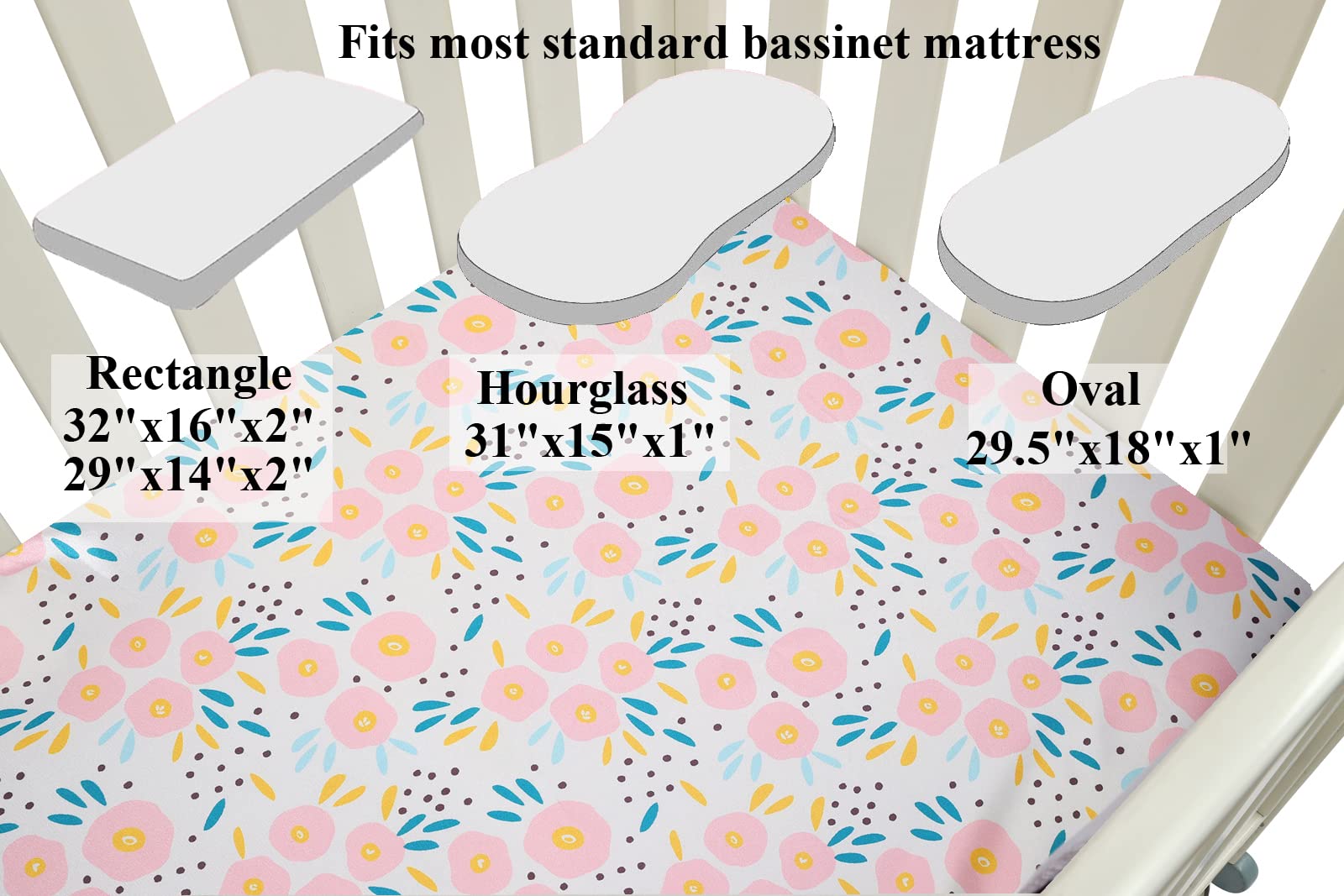 Tcmyyund satin-fit bassinet sheets are machine washable for easy care.
