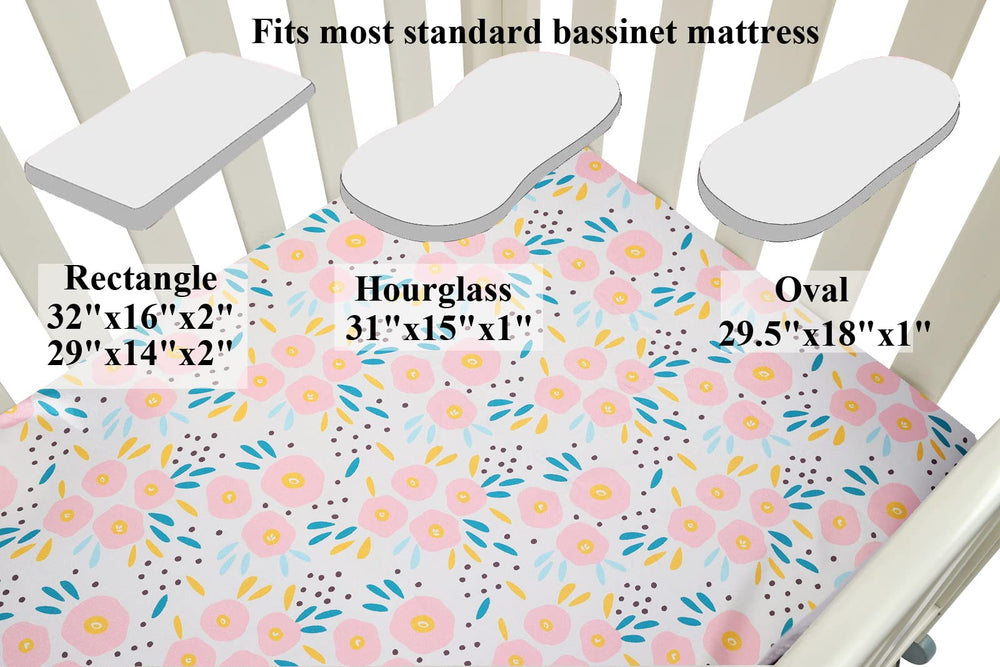 Tcmyyund satin-fit bassinet sheets are machine washable for easy care.