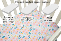 Tcmyyund satin-fit bassinet sheets are machine washable for easy care.