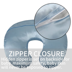 Tcmyyund satin cover compatible with Boppy pillow, universal fit option.