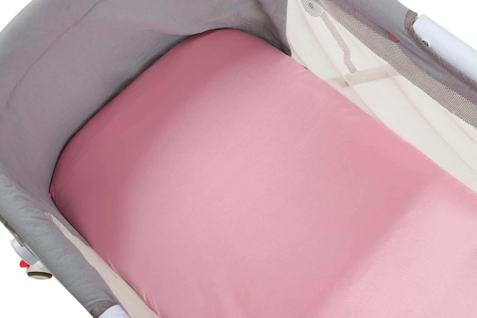Tcmyyund satin bassinet sheet baby-skin protection for gentle contact.