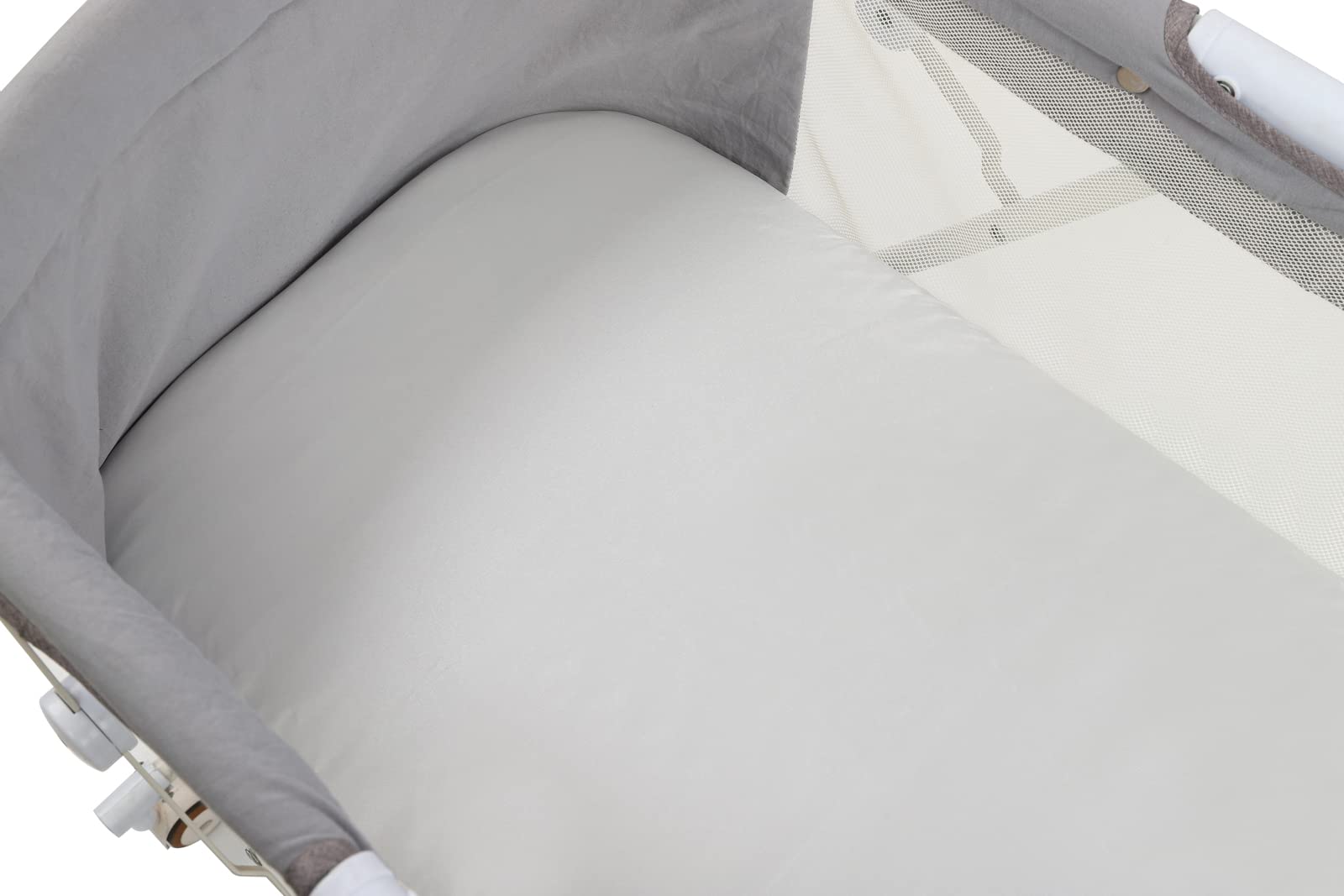 Tcmyyund satin bassinet sheet machine-washable care for easy cleaning.