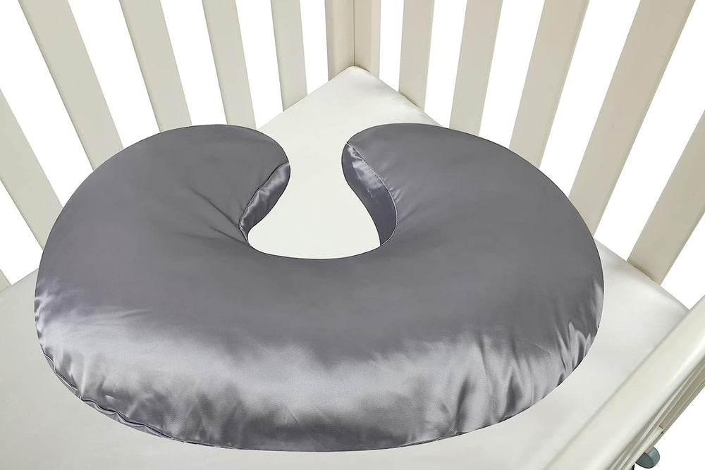 Tcmyyund satin nursing pillow cover is machine washable for effortless care.