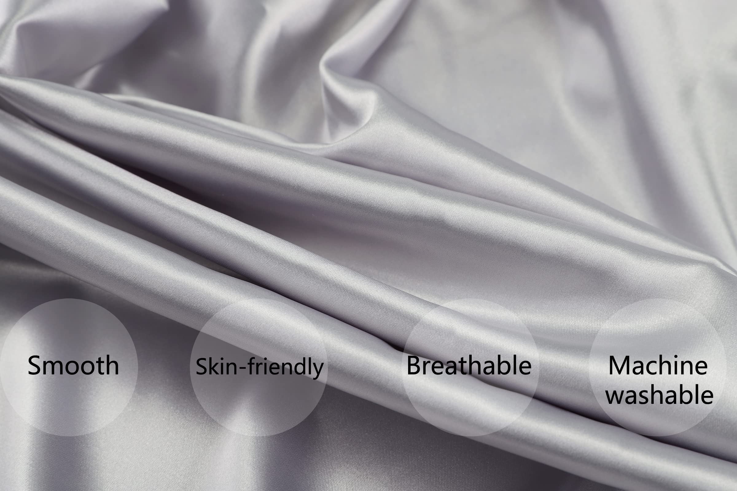 Tcmyyund satin pack n play sheet on mattress, smooth surface supports hair and skin health