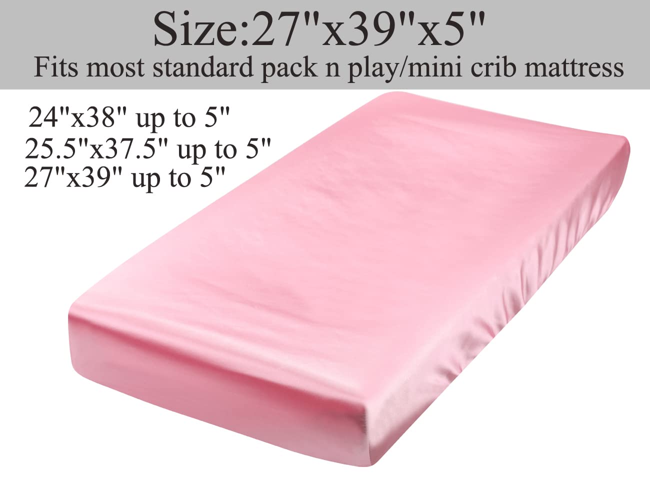 Tcmyyund satin pack n play sheet washable, easy care for busy parents
