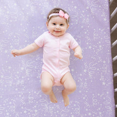 TCOYIWL crib skirt 27x51 inch adds finished, breathable style.