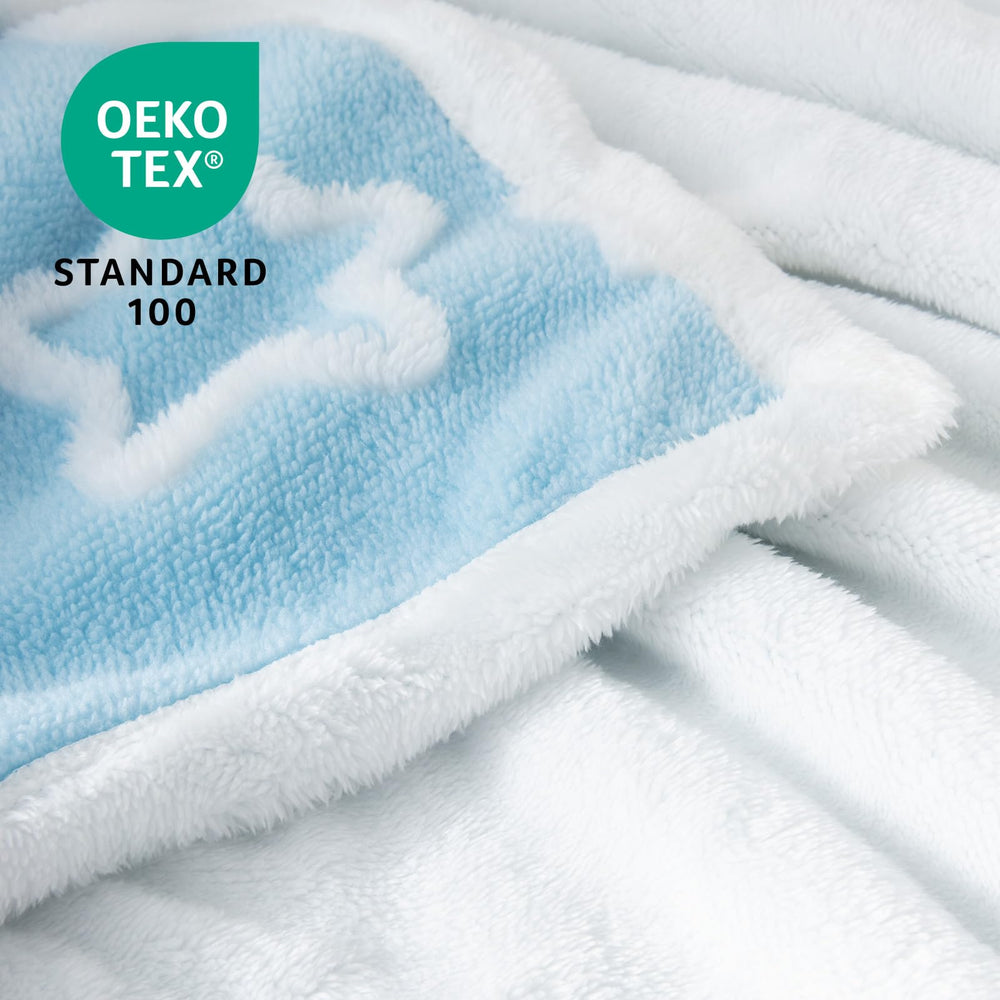 TCOYIWL 33x43 inch blanket sized for newborn to toddler use.