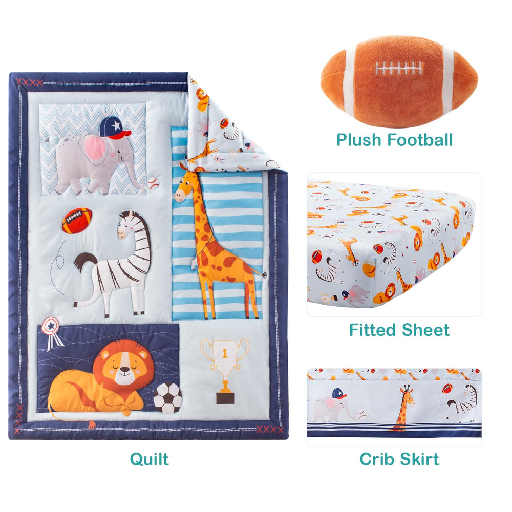 TCOYIWL crib sheet with elastic pocket fits standard mattresses securely