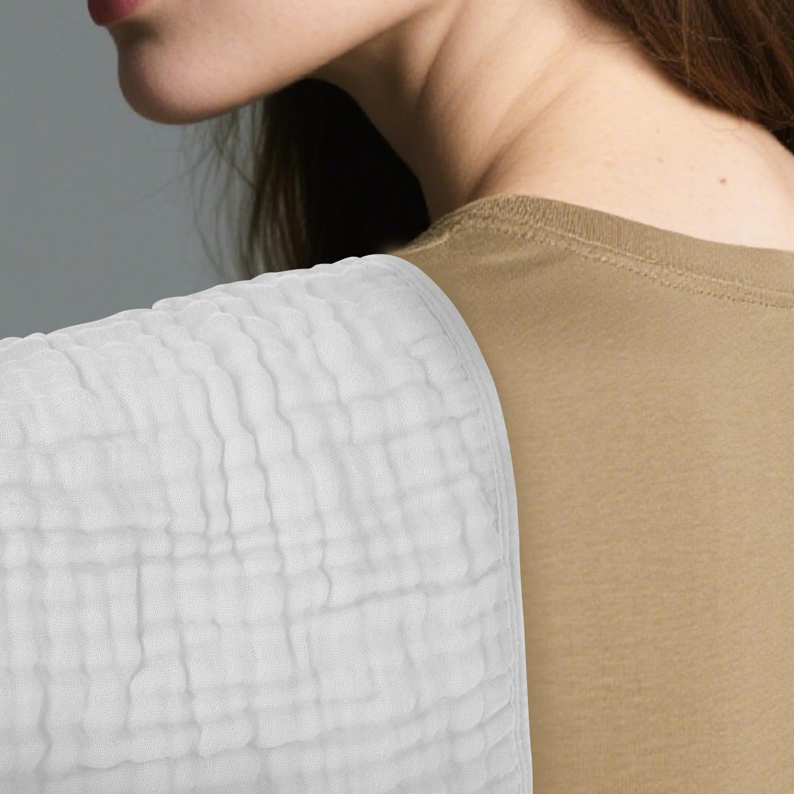 TDHD muslin burp cloths reinforced edges prevent unraveling and maintain shape.