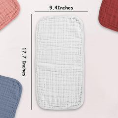 TDHD muslin burp cloths size 18x10 inches for versatile baby care.