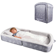TDKDHoming portable toddler travel bed folded for easy transport and storage