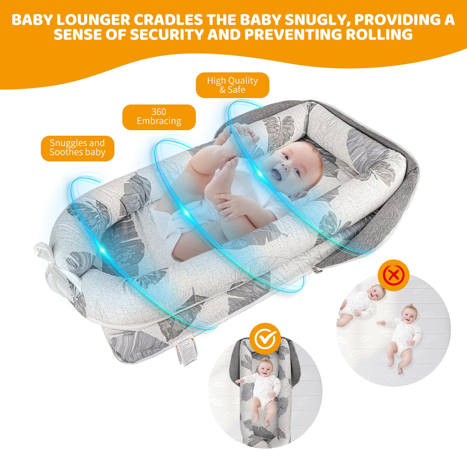 tdtok baby lounger nest in nursery supports rest near you.