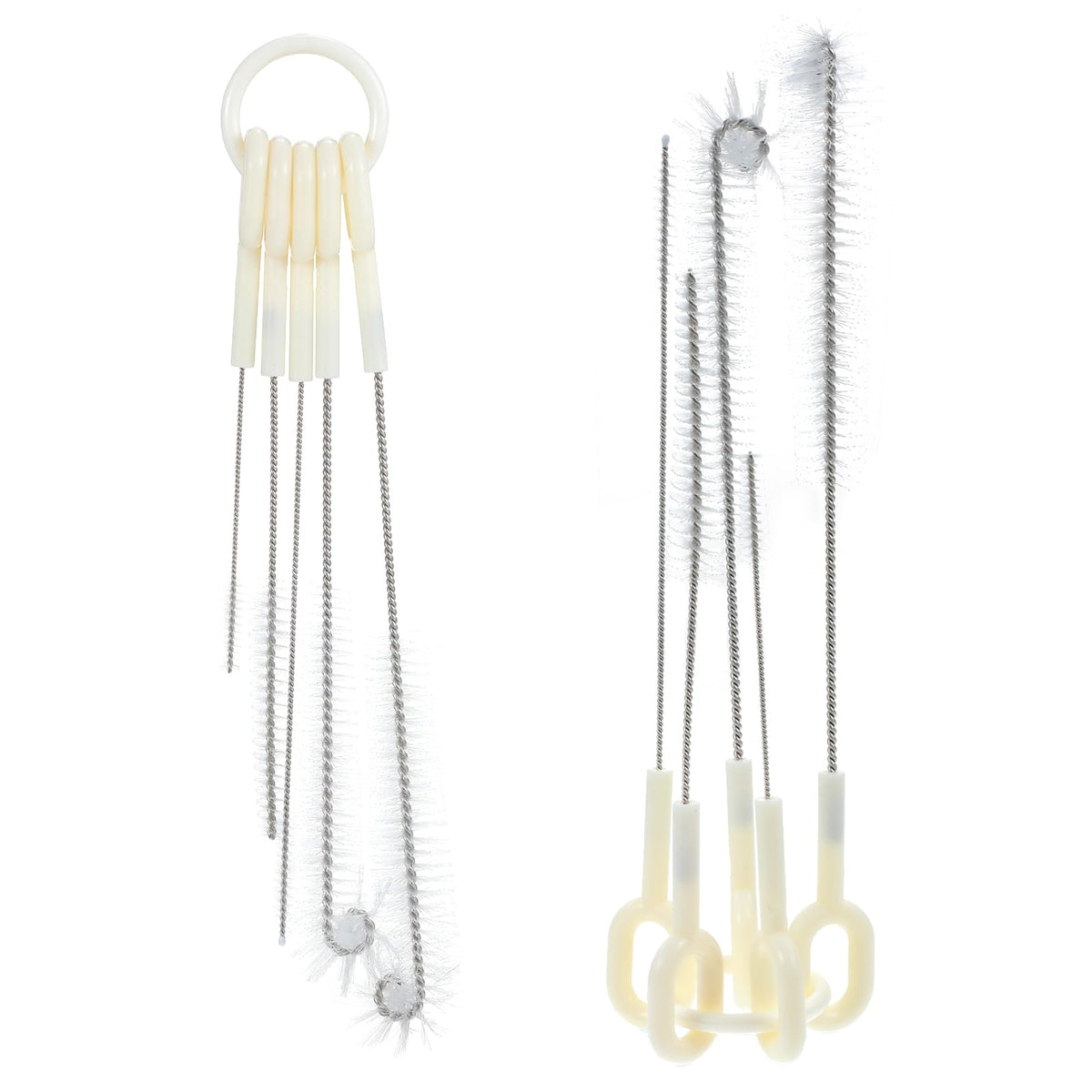 Teaaha 5pcs straw cleaner set with multiple brushes for complete drinkware cleaning.