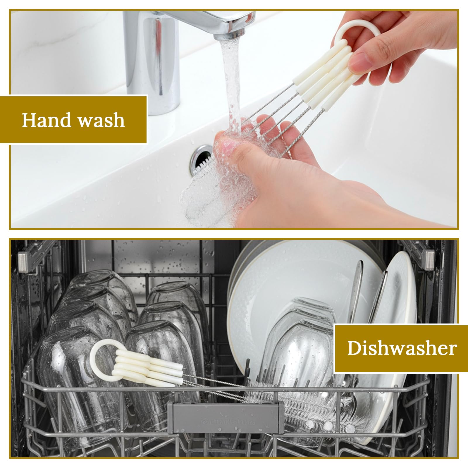 Teaaha ergonomic handles provide comfortable grip during quick, thorough cleaning.