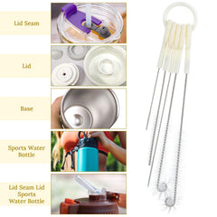Teaaha straw brushes with holder ring keep tools organized on your counter.