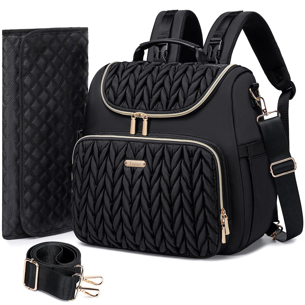 Tealari 4-in-1 convertible diaper bag backpack with versatile design and ample storage.