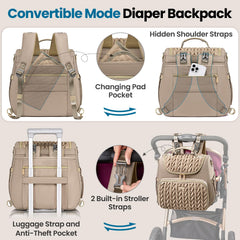 Tealari stroller strap attachment feature for hands-free shopping
