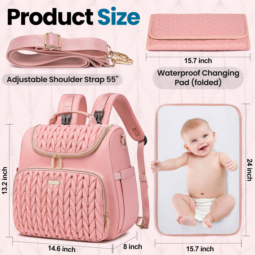 Tealari portable changing pad in waterproof fabric enables quick diaper changes on the go.