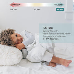 Tealbee Dreamsuit bamboo rayon blend soft, breathable fabric for all-night comfort.