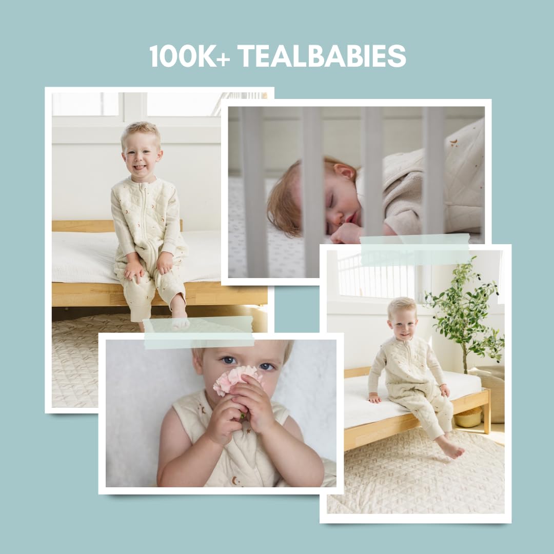 Tealbee Dreamsuit height-based fit supports growth and freedom to move.