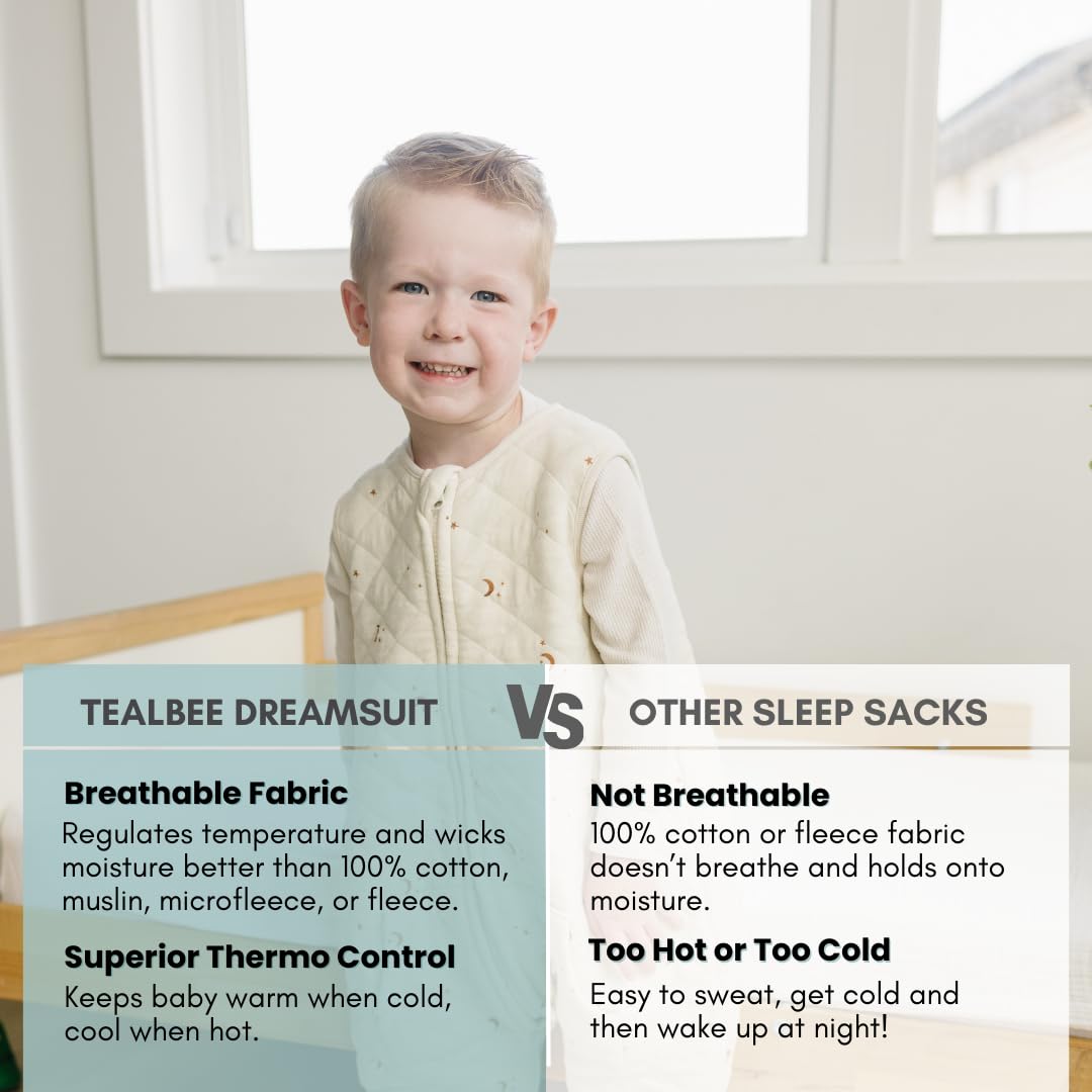 Tealbee Dreamsuit features higher leg inseam for comfortable movement.