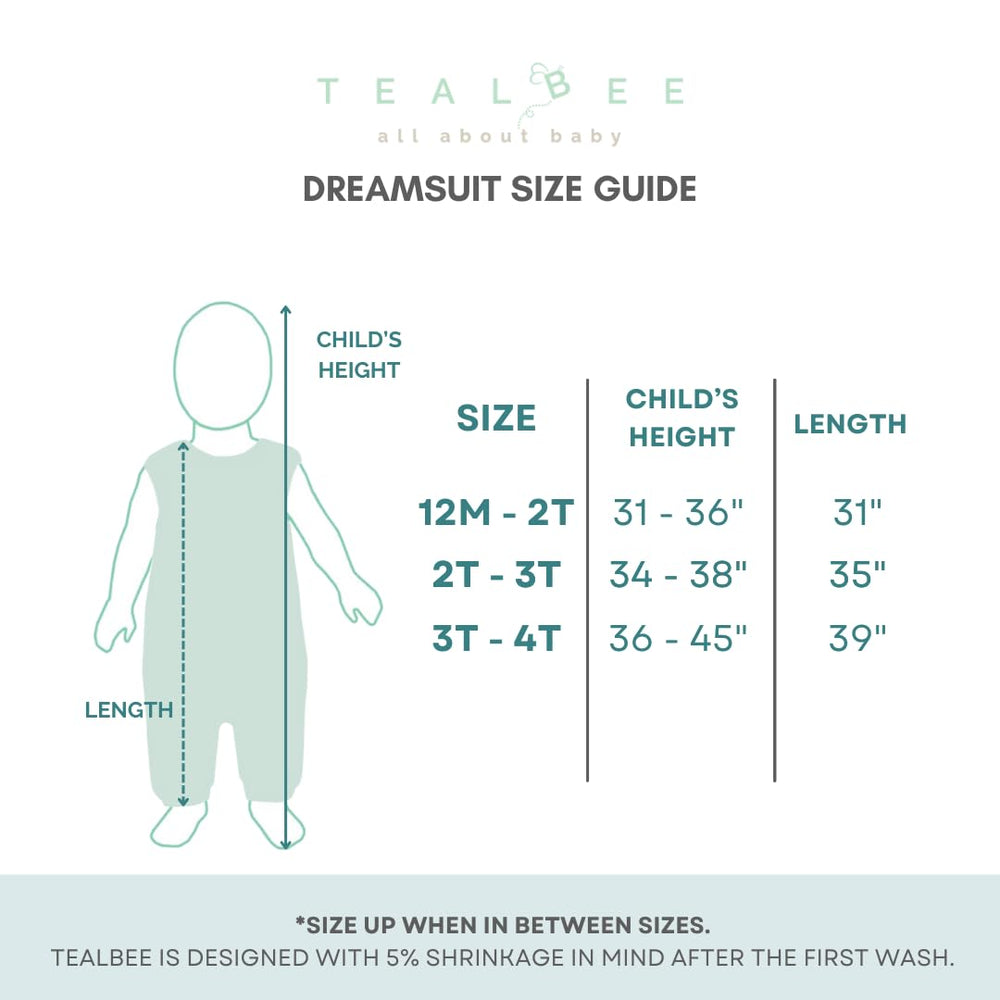 Tealbee Dreamsuit is machine washable for everyday practicality and longevity