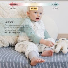 Tealbee Dreamsuit bamboo rayon fabric provides breathable hypoallergenic comfort