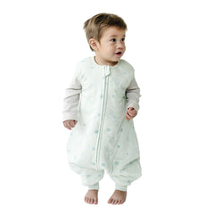 Tealbee Dreamsuit seashell front view shows cozy warmth for chilly nights.