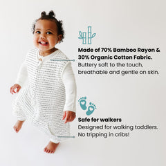 Tealbee Dreamsuit zipper closeup highlights easy changes and safe zipper access