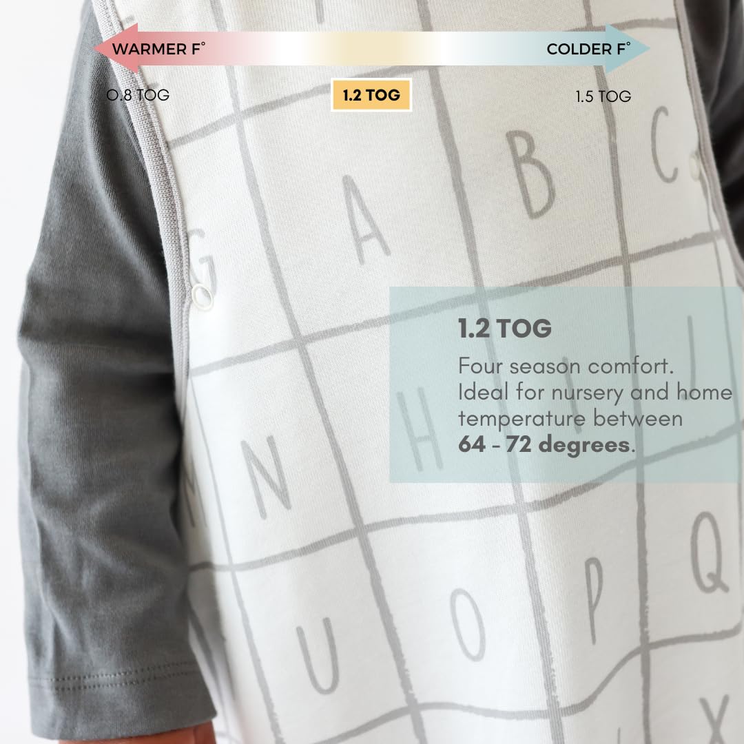 Tealbee Sleep Sack features a two-way zipper for quick diaper changes and skin protection.