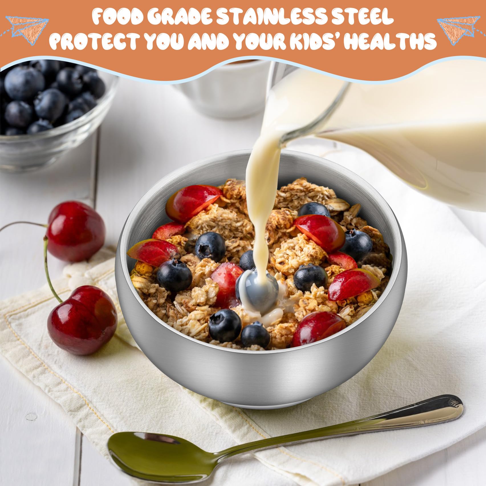 TeamFar bowls ideal for ice cream and hot soups