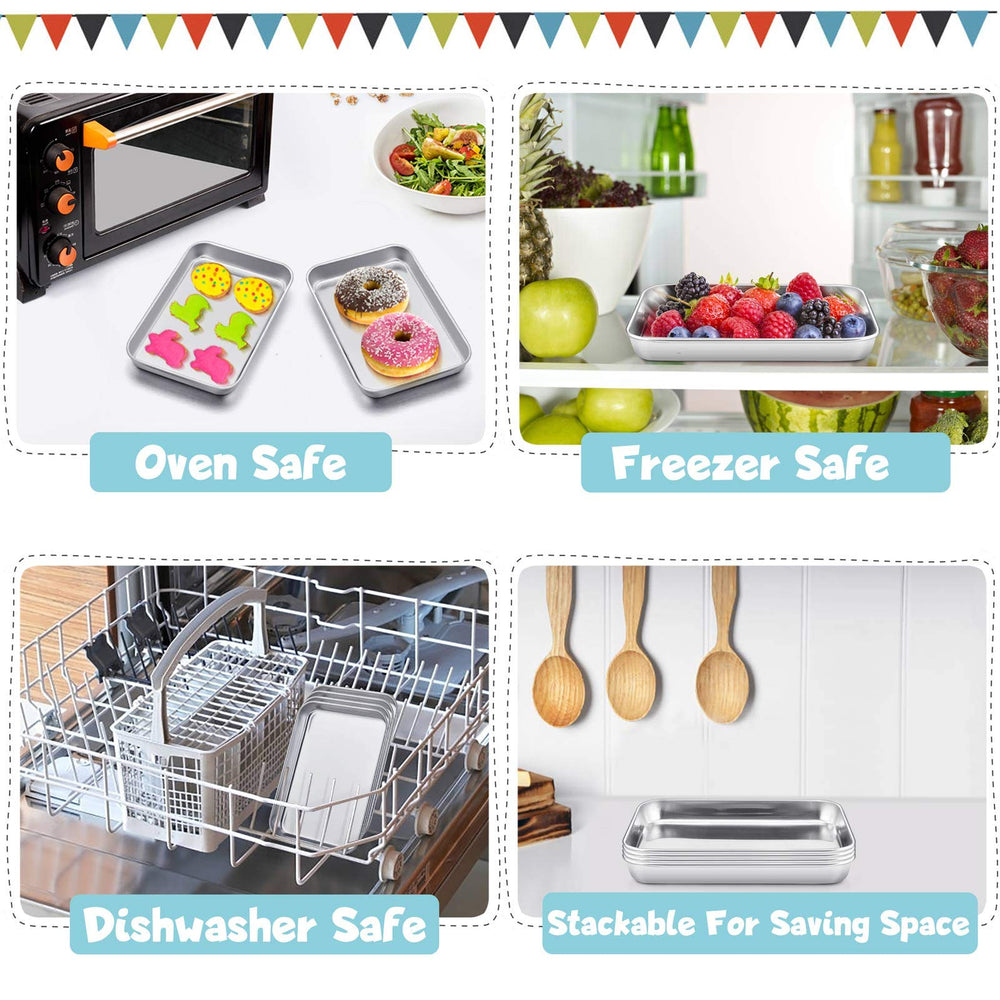 TeamFar 4pc set oven-safe plates suitable for reheating meals