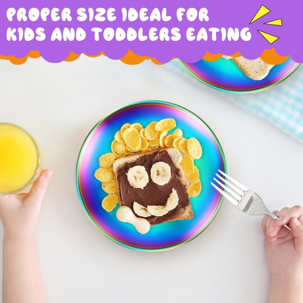 TeamFar Kids Plates are dishwasher-safe for convenient cleanup after meals.