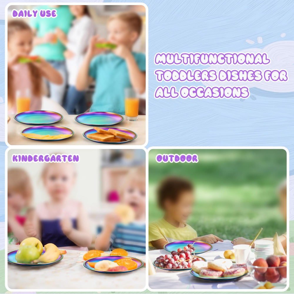 TeamFar Kids Plates resist rust and corrosion for long-lasting use.