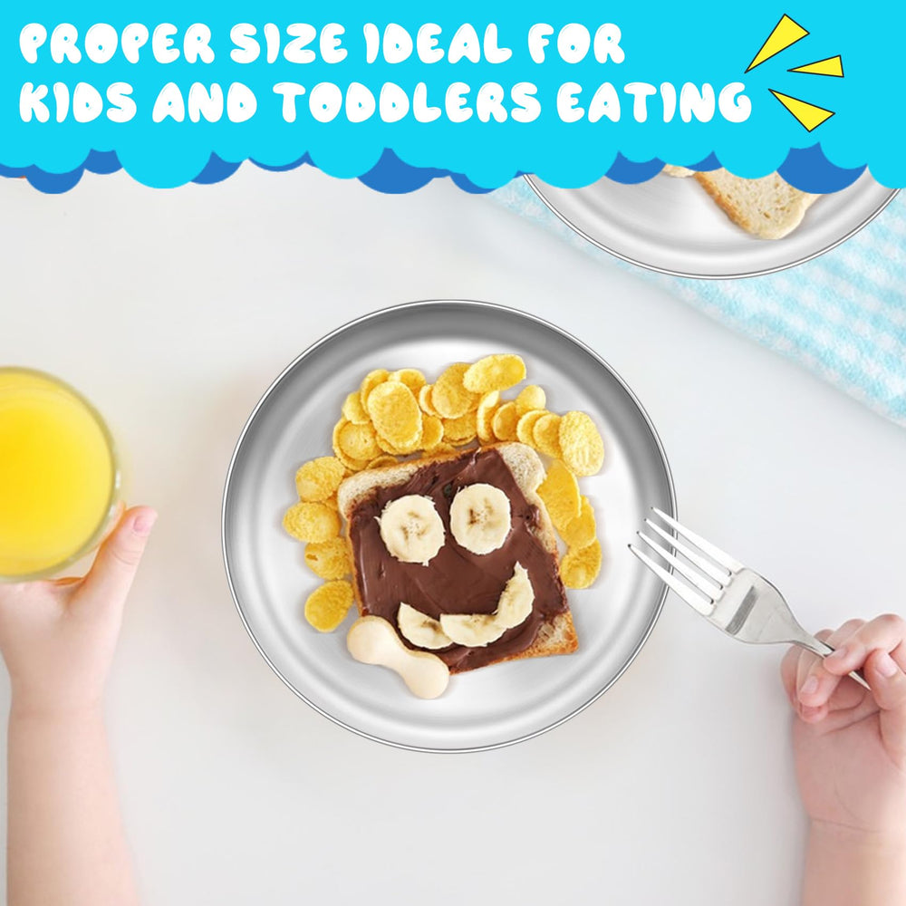TeamFar toddler plates are oven-safe for reheating leftovers.