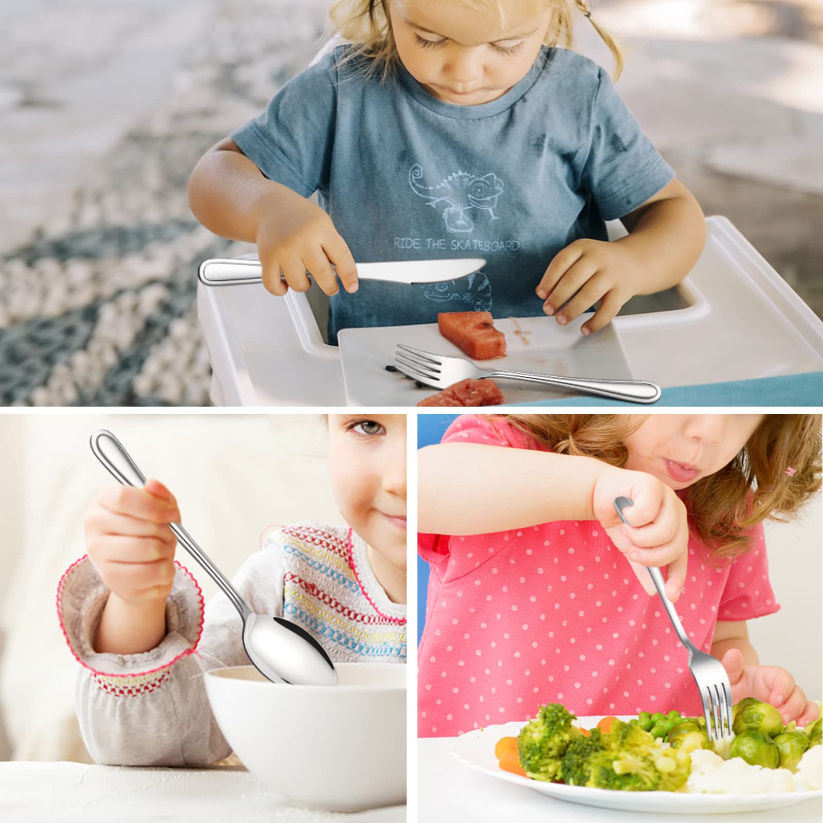 TeamFar toddler-utensils dishwasher-safe easy cleanup after meals
