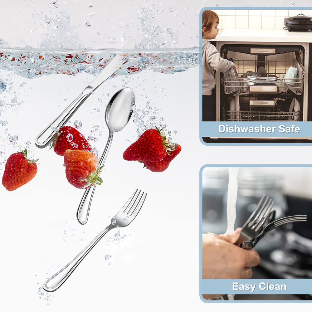 TeamFar toddler-utensils line-pattern-handle improves grip during meals