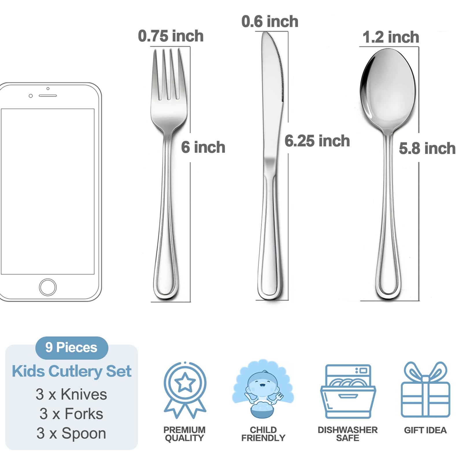 TeamFar toddler-utensils spoon ergonomic-handle supports comfortable self-feeding