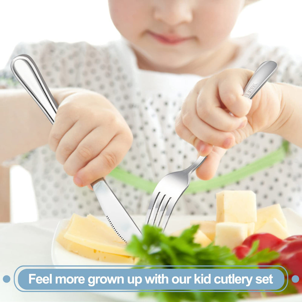 TeamFar toddler-utensils stainless-steel-surface resists rust for daily use