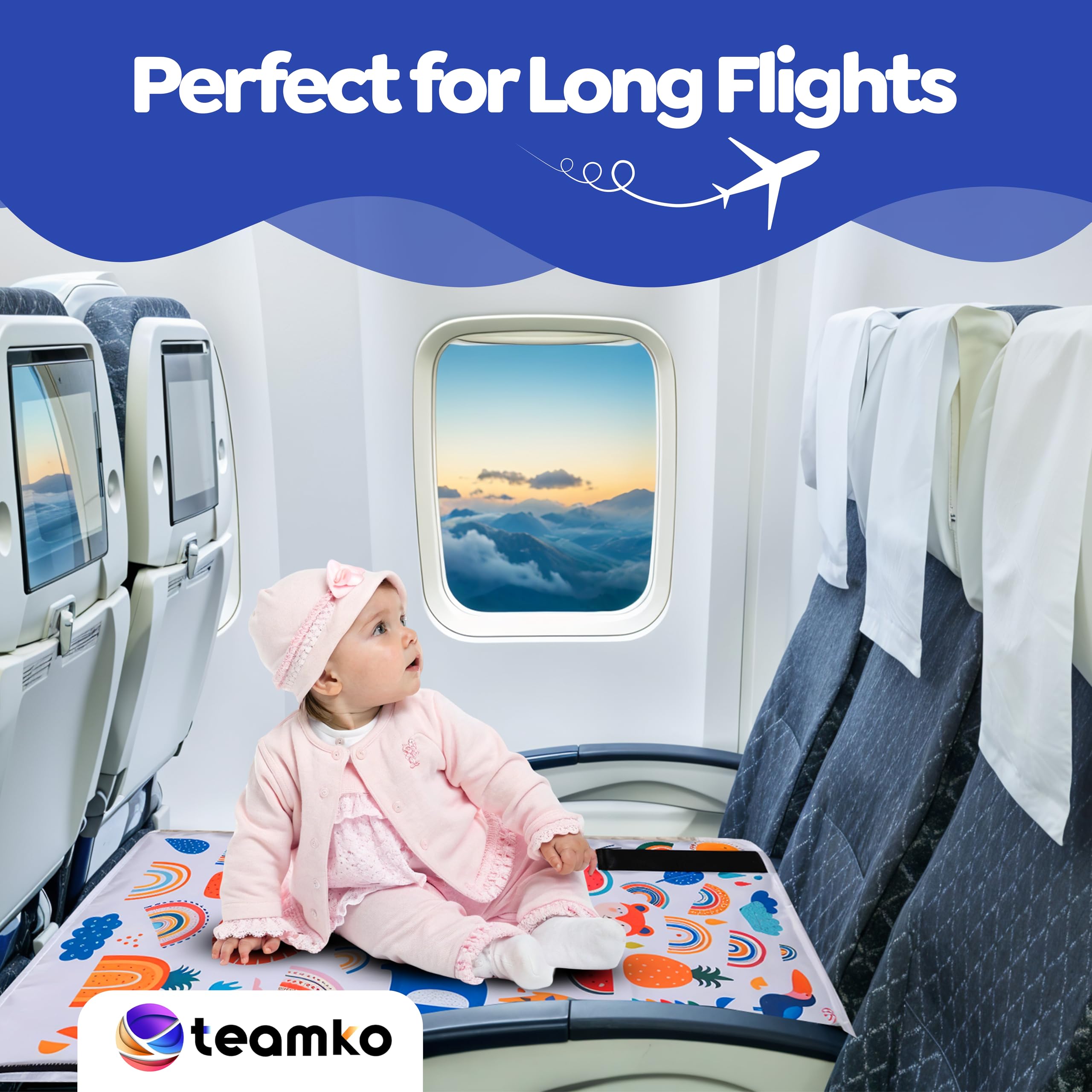 Teamko color educational books included for learning during flights.