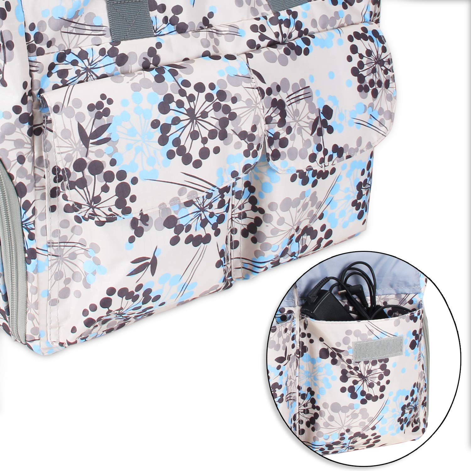 Teamoy bag back zipper pocket provides secure storage for small items.
