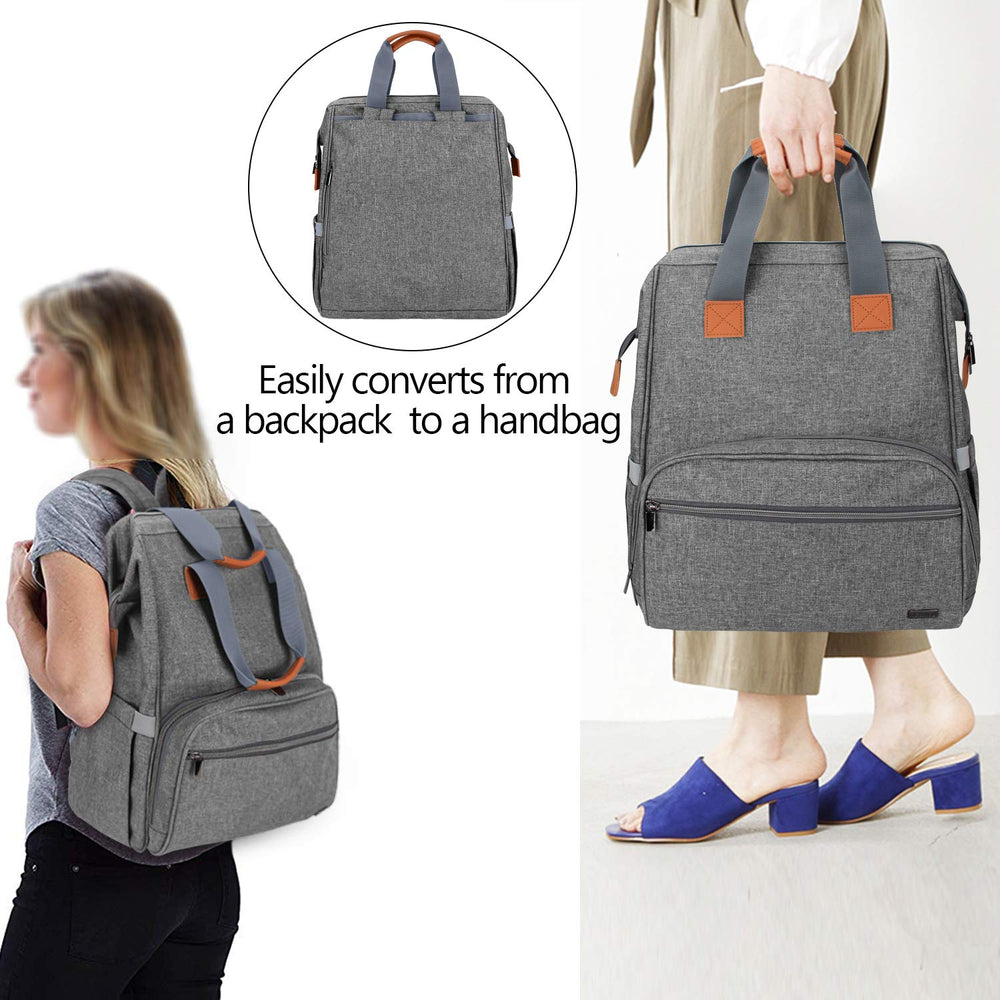Teamoy breast pump bag open-layout reveals multiple pockets for organization.