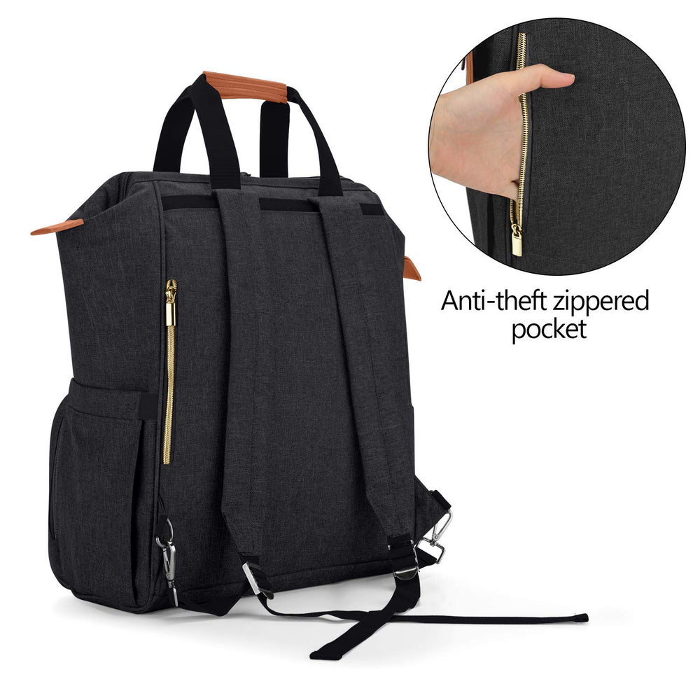 Teamoy bag rear pocket keeps valuables secure