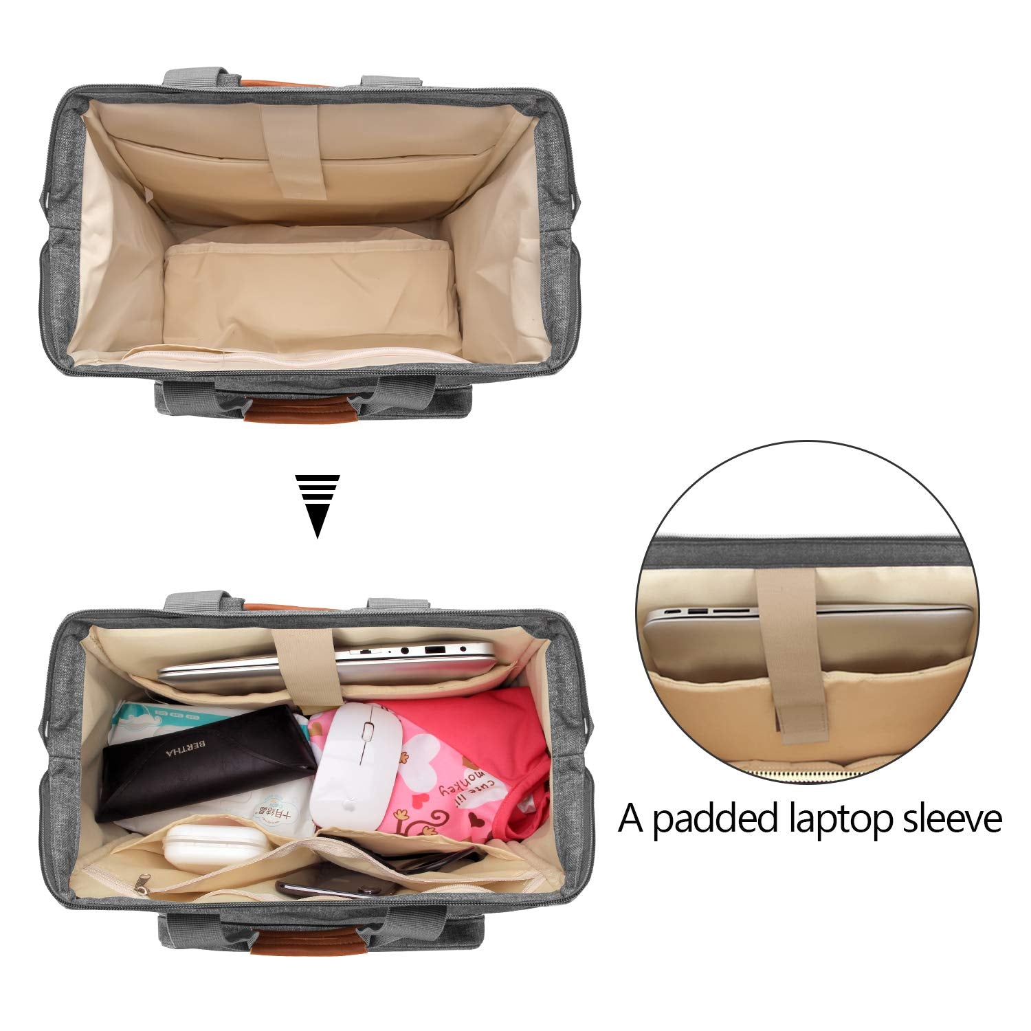 Teamoy breast pump bag side compartment emphasizes organized space for accessories.