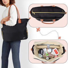 Teamoy side-pocket design for laptop compatibility and easy organization on the go.