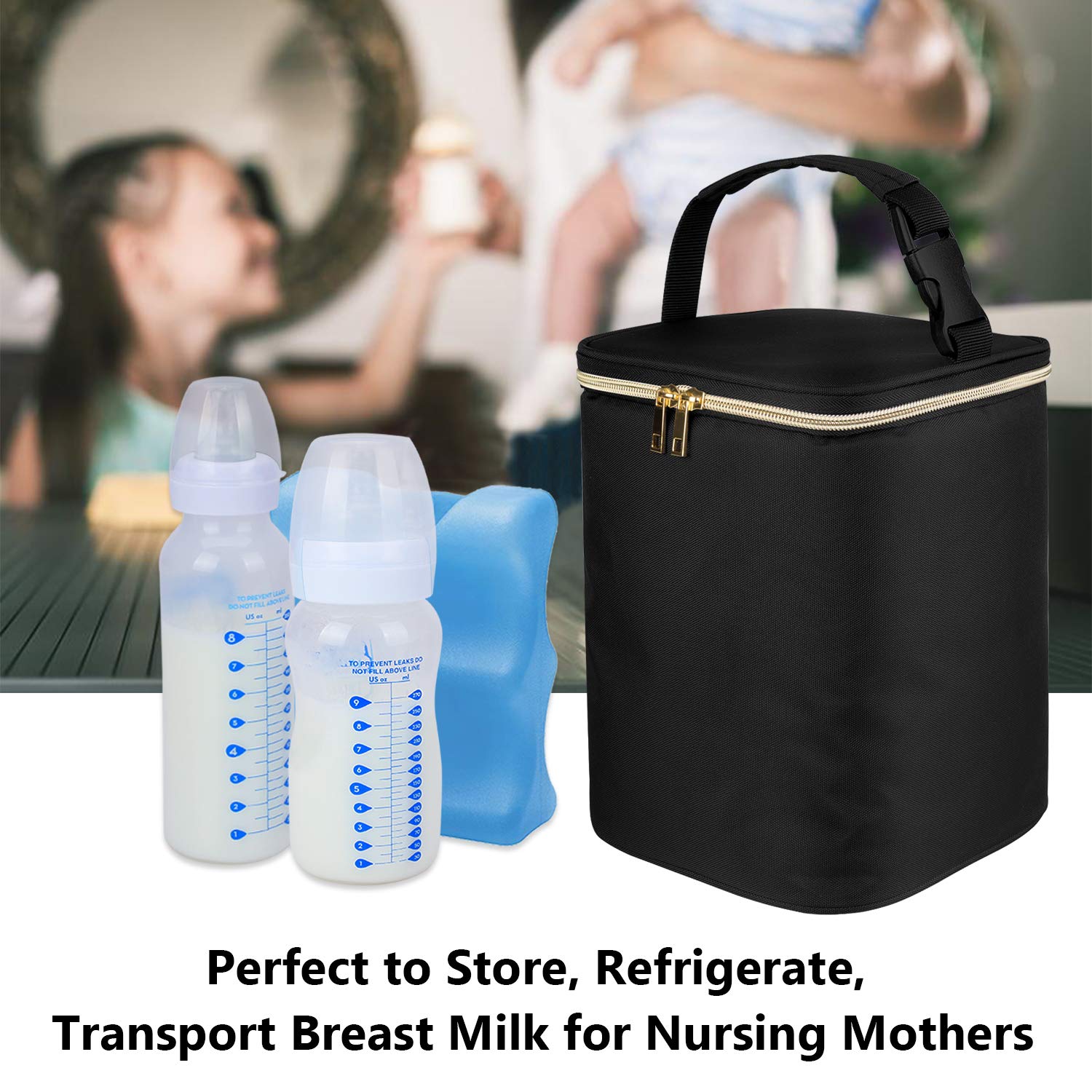 Teamoy breastmilk cooler bag travel use image hints at everyday mom practicality.