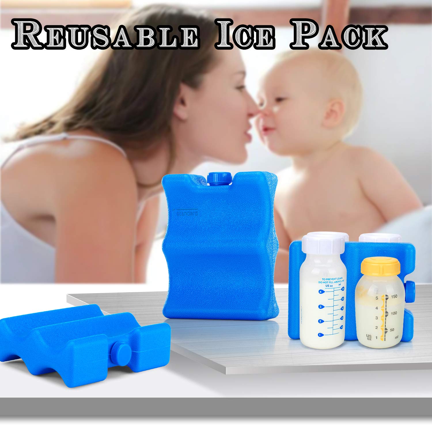 Teamoy ice pack used for picnics to keep liquids cool.